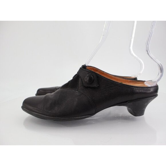 Think! Black Leather Mules Comfort Slip On Clog Shoe Womens 40 9 Comfort - Picture 5 of 12